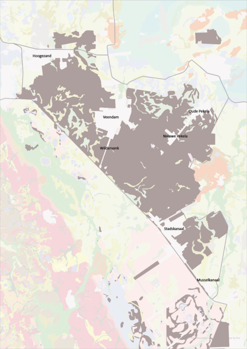 Geomorfologische kaart Veenkolonien (1;90.000) -Veen-01-01