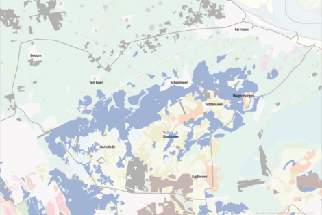 Geomorfologische kaart CW&D (1;80.000) - Veen-01-01