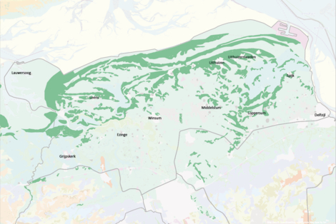 Geomorfologische kaart W&W (1;125.000) -Kwelderwallen-01-01